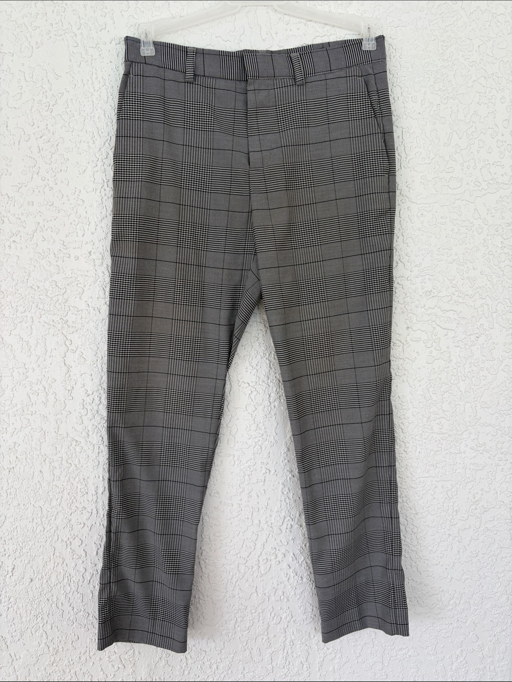 H&M skinny fit Plaid Dress Pants size 39R